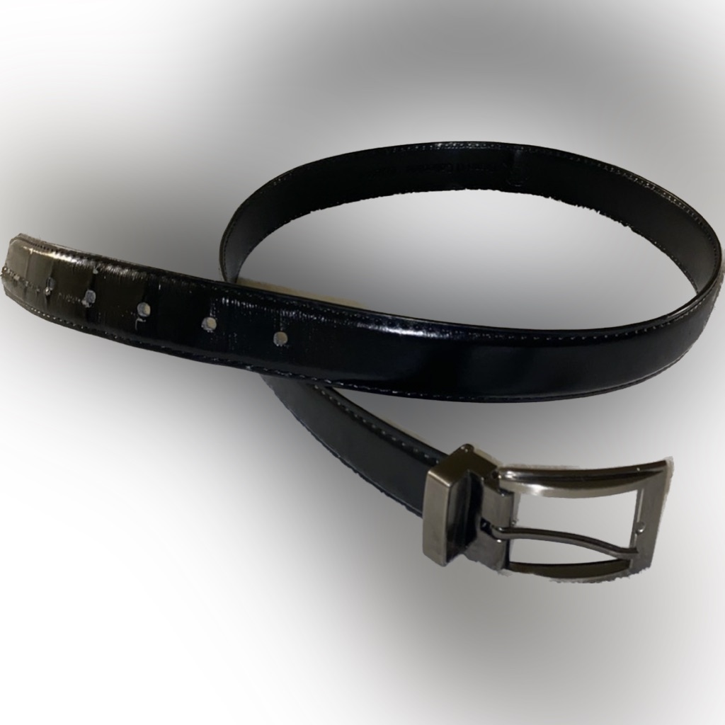 Brand Q Mens Black Leather Belt 44